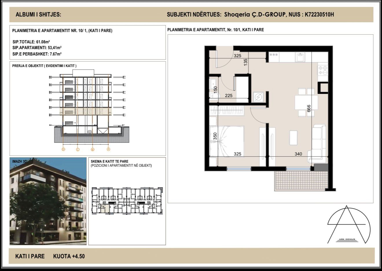 Planimetria e apartamentit 5